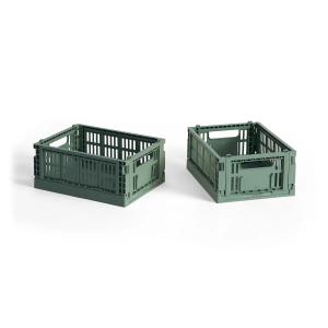HAY - Colour Crate Panier Mini, 17 x 13 cm,vert sauge, recy…