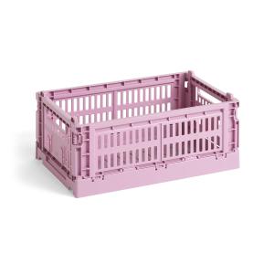 HAY - Colour Crate Panier S, 26,5 x 17 cm, dusty rose, recy…