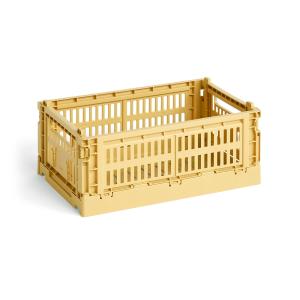 HAY - Colour Crate Panier S, 26,5 x 17 cm, golden yellow, r…