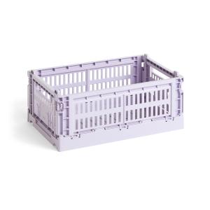 HAY - Colour Crate Panier S, 26,5 x 17 cm, lavender, recycl…