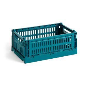 HAY - Colour Crate Panier S, 26,5 x 17 cm, ocean green, rec…