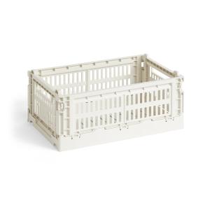 HAY - Colour Crate Panier S, 26,5 x 17 cm, off white, recyc…
