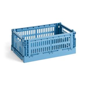 HAY - Colour Crate Panier S, 26,5 x 17 cm, sky blue, recycl…