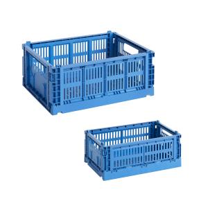 HAY - Colour Crate Panier M   S, electric blue, recycled