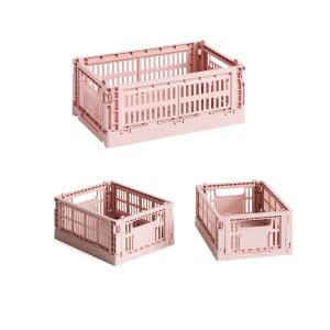 HAY - Colour Crate Panier S   Mini, blush, recycled (set de…
