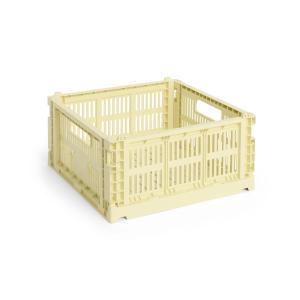 HAY - Colour Crate Corbeille Square M, 29,5 x 29,5 cm, jaun…