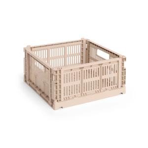 HAY - Colour Crate Corbeille Square M, 29,5 x 29,5 cm, poud…
