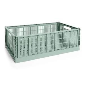 HAY - Colour Crate Corbeille XL, 68 x 42 cm, vert sauge, re…