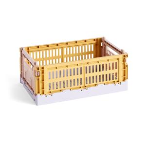 HAY - Colour Crate Mix Panier S, 26,5 x 17 cm, golden yello…