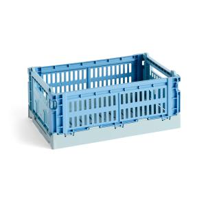 HAY - Colour Crate Mix Panier S, 26,5 x 17 cm, sky blue, re…