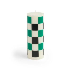 HAY - Column Bougie M, blanc cassé / vert / black check