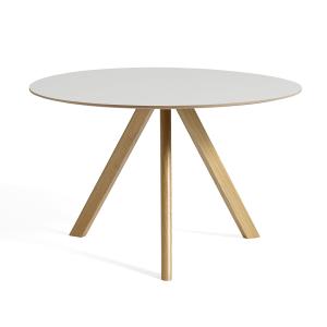 HAY - Table Copenhague CPH20 2.0 Ø 120 cm, chêne laqué / li…