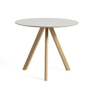 HAY - Copenhague CPH20 2. 0 Table Ø 90 cm, chêne laqué / li…