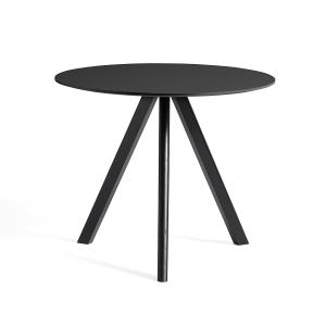 HAY - Copenhague CPH20 2. 0 Table Ø 90 cm, noir / linoléum…