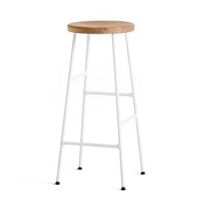 HAY - Tabouret de bar Cornet High H 75 cm, chêne huilé / bl…
