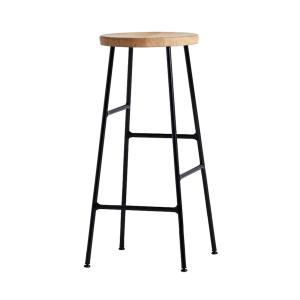 HAY - Tabouret de bar Cornet High H 75 cm, chêne huilé / no…