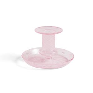 HAY - Flare Bougeoir, Ø 11 x H 7,5 cm, rose / blanc