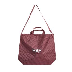 HAY - Grid Crossover Bag M, bourgogne