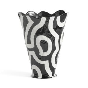 HAY - Jessica Hans Shadow Vase, H 25 cm, noir / blanc
