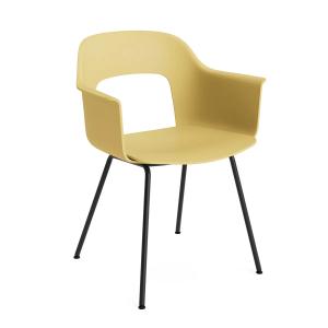 HAY - Layout 211 Chaise avec accoudoirs, noir / biscotti (p…