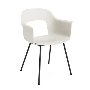 HAY - Layout 211 Chaise avec accoudoirs, noir / blanc crème…