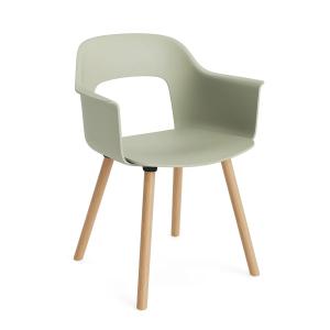 HAY - Layout 211 Chaise avec accoudoirs, chêne / pastel gre…