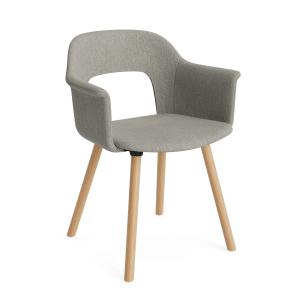 HAY - Layout 224 Chaise avec accoudoirs, chêne / gris clair…