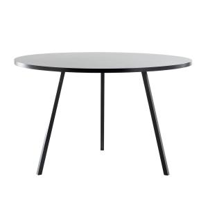 HAY - Loop Stand Round Table, Ø 105 cm, noir/noir