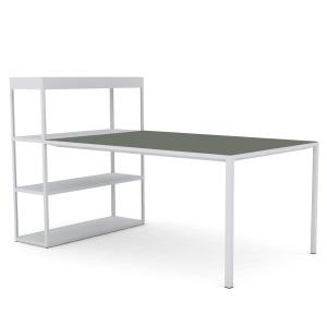 HAY - New order etagère avec tablette, gris clair / vert