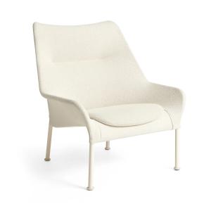 HAY - O2 Lounge Chair, eggshell / cream (Lift) (Patins en f…