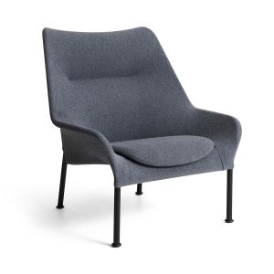 HAY - O2 Fauteuil de détente, noir / gris (Lift) (patins en…