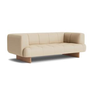 HAY - Quilton Lift Canapé 2 places, chêne / beige (Hallingd…