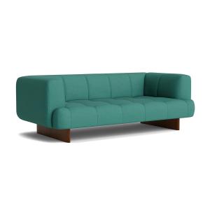 HAY - Quilton Lift Canapé 2 places, noyer / turquoise (Nave…