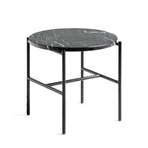 HAY - Rebar Table d'appoint Ø 45 x H 40,5 cm, marbre / noir