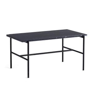 HAY - Rebar Table d'appoint rectangulaire, marbre / noir
