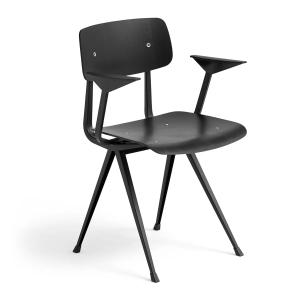 HAY - Result Chaise avec accoudoirs, noir