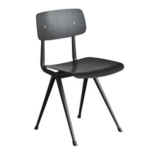 HAY - Result Chaise, chêne teinté noir / noir