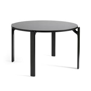 HAY - Rey Table de salle à manger, Ø 128,5 cm, deep black /…