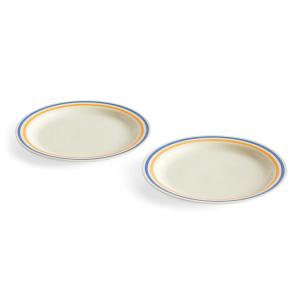 HAY - Sobremesa Assiette, Ø 24,5 cm, bleu / jaune (set de 2…