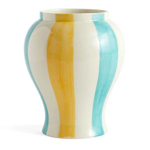 HAY - Sobremesa Vase L, vert / jaune