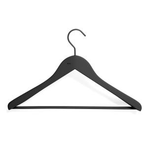 HAY - Soft coat cintre avec barre, noir (lot de 4)