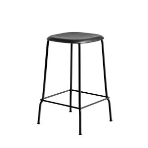 HAY - Soft Edge 85 Tabouret de bar H 65, noir