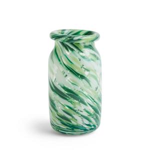 HAY - Splash Vase S, Ø 11,3 x H 20,5 cm, green swirl