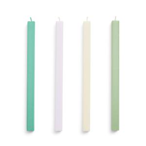 HAY - Square Bougies H 24 cm, fresh (set de 4)