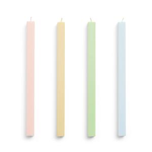 HAY - Square Bougies H 24 cm, pastel (set de 4)