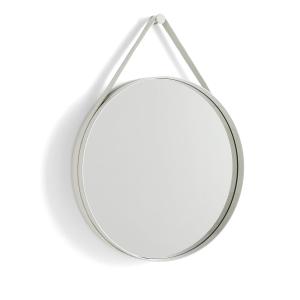 HAY - Strap Mirror No. 2, Ø 50 cm, gris clair
