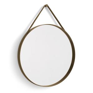 HAY - Strap Mirror No. 2, Ø 70 cm, brun clair