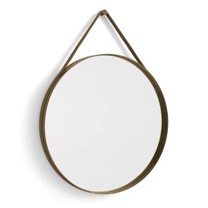 HAY - Strap Mirror No. 2, Ø 70 cm, brun clair