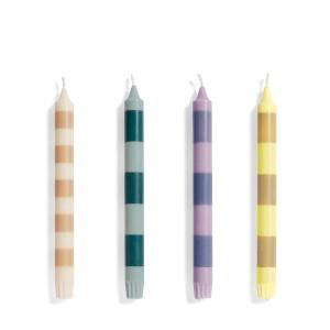 HAY - Stripe Bougies à tige, H 24 cm, douce (set de 4)