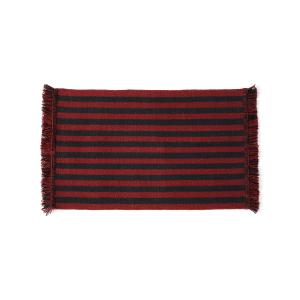 HAY - Stripes and Stripes Wool Tapis, 95 x 52 cm, cherry